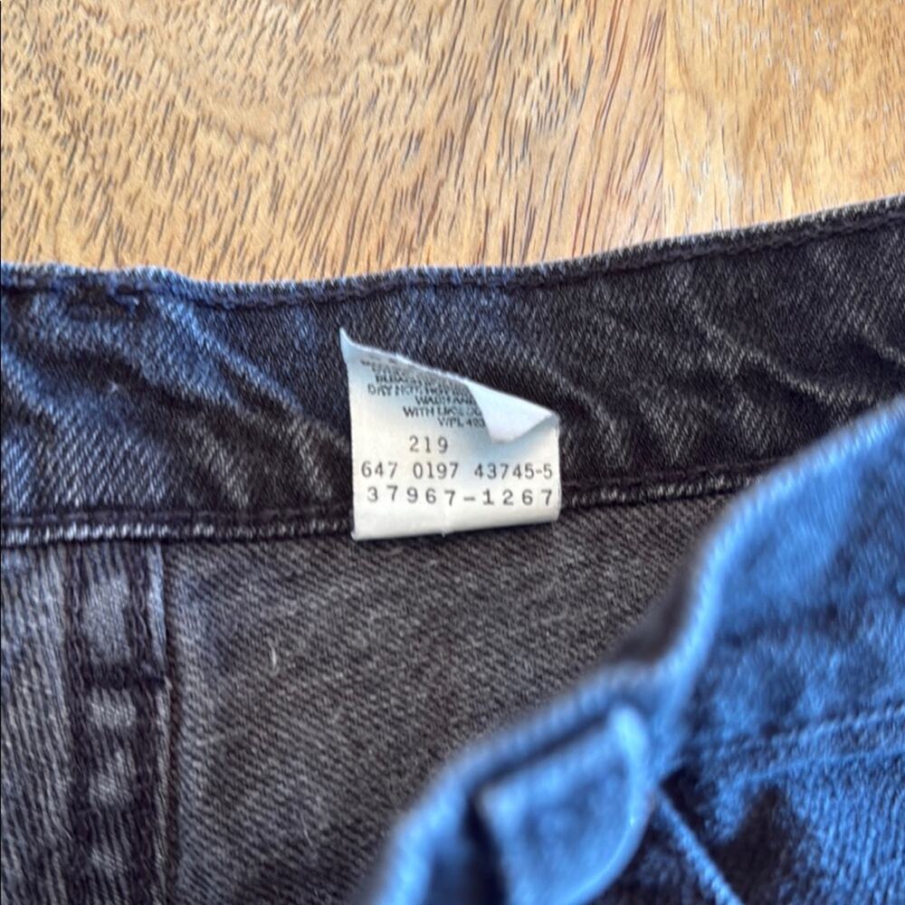 *vintage 1997* Levi’s black 647 orange tab Denim Shorts - Picture 8 of 13